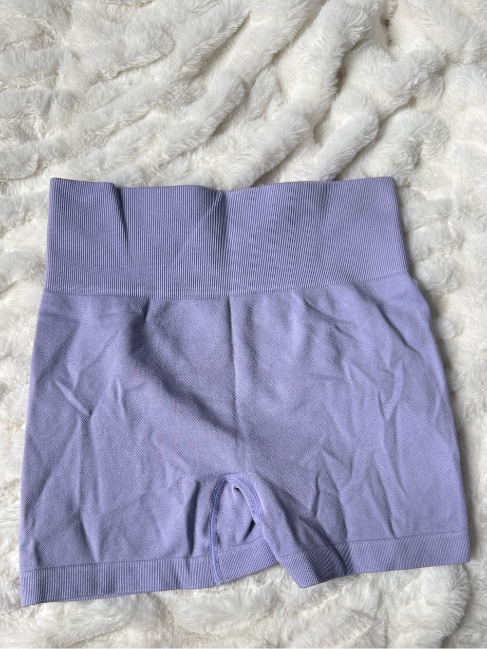 SHEIN Lilac High-Waist Seamless Athletic Shorts